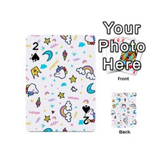 Unicorns-rainbows-seamless-pattern Playing Cards 54 Designs (mini) by Salman4z