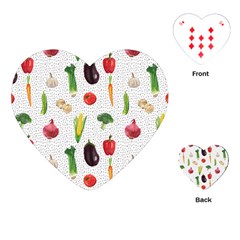 Vegetable Playing Cards Single Design (heart) by SychEva