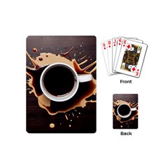 Coffee Cafe Espresso Drink Beverage Playing Cards Single Design (mini) by Ravend