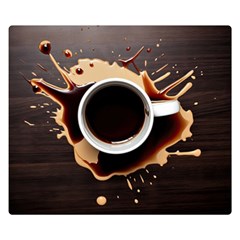 Coffee Cafe Espresso Drink Beverage Two Sides Premium Plush Fleece Blanket (small) by Ravend