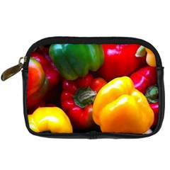 Colorful Capsicum Digital Camera Leather Case by Sparkle