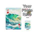 Waves Ocean Sea Tsunami Nautical Painting Playing Cards 54 Designs (Mini) Front - HeartJ