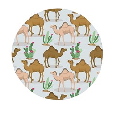 Camels-cactus-desert-pattern Mini Round Pill Box (pack Of 3) by Salman4z