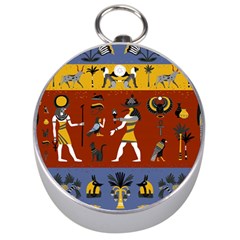 Ancient-egyptian-religion-seamless-pattern Silver Compasses by Salman4z