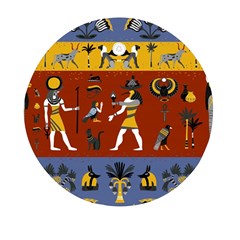 Ancient-egyptian-religion-seamless-pattern Mini Round Pill Box (pack Of 3) by Salman4z