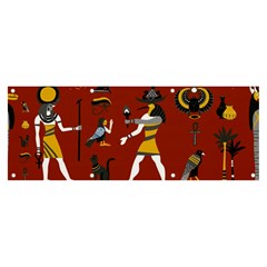 Ancient-egyptian-religion-seamless-pattern Banner And Sign 8  X 3  by Salman4z