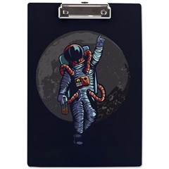 Illustration-drunk-astronaut A4 Acrylic Clipboard by Salman4z