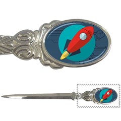 Rocket-with-science-related-icons-image Letter Opener by Salman4z