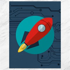 Rocket-with-science-related-icons-image Canvas 18  X 24  by Salman4z