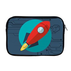 Rocket-with-science-related-icons-image Apple Macbook Pro 17  Zipper Case by Salman4z
