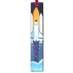 Spaceship-milkyway-galaxy Large Book Marks by Salman4z