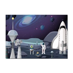 Alien-astronaut-scene Sticker A4 (100 Pack) by Salman4z