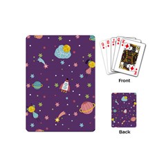Space-travels-seamless-pattern-vector-cartoon Playing Cards Single Design (mini) by Salman4z