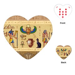Egypt-horizontal-illustration Playing Cards Single Design (heart) by Salman4z