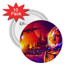 Far-future-human-colonization 2 25  Buttons (10 Pack)  by Salman4z