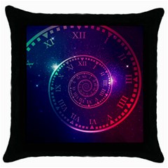 Time-machine Throw Pillow Case (black) by Salman4z