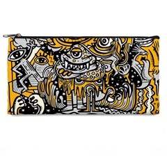 Crazy-abstract-doodle-social-doodle-drawing-style Pencil Case by Salman4z