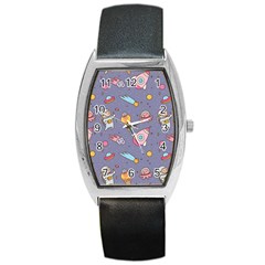 Outer-space-seamless-background Barrel Style Metal Watch by Salman4z