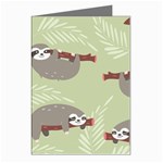 Sloths-pattern-design Greeting Cards (Pkg of 8) Left