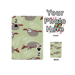 Sloths-pattern-design Playing Cards 54 Designs (mini) by Salman4z