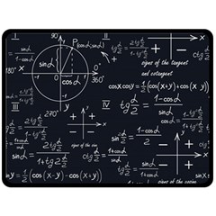 Mathematical-seamless-pattern-with-geometric-shapes-formulas Fleece Blanket (large) by Salman4z