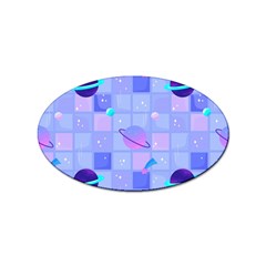 Seamless-pattern-pastel-galaxy-future Sticker Oval (100 Pack) by Salman4z