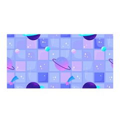 Seamless-pattern-pastel-galaxy-future Satin Wrap 35  X 70  by Salman4z