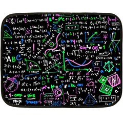 Math-linear-mathematics-education-circle-background Two Sides Fleece Blanket (mini) by Salman4z