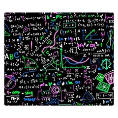 Math-linear-mathematics-education-circle-background Two Sides Premium Plush Fleece Blanket (small) by Salman4z