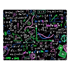 Math-linear-mathematics-education-circle-background Two Sides Premium Plush Fleece Blanket (large) by Salman4z