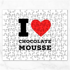 I Love Chocolate Mousse Rectangular Jigsaw Puzzl by ilovewhateva