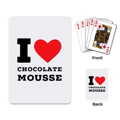 I Love Chocolate Mousse Playing Cards Single Design (rectangle) by ilovewhateva
