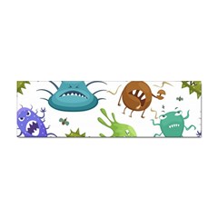 Dangerous-streptococcus-lactobacillus-staphylococcus-others-microbes-cartoon-style-vector-seamless Sticker (bumper) by Salman4z