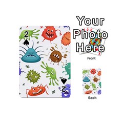 Dangerous-streptococcus-lactobacillus-staphylococcus-others-microbes-cartoon-style-vector-seamless Playing Cards 54 Designs (mini) by Salman4z