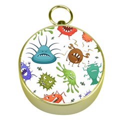 Dangerous-streptococcus-lactobacillus-staphylococcus-others-microbes-cartoon-style-vector-seamless Gold Compasses by Salman4z