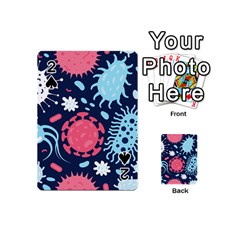 Seamless-pattern-microbes-virus-vector-illustration Playing Cards 54 Designs (mini) by Salman4z