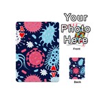 Seamless-pattern-microbes-virus-vector-illustration Playing Cards 54 Designs (Mini) Front - HeartA