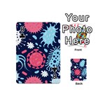 Seamless-pattern-microbes-virus-vector-illustration Playing Cards 54 Designs (Mini) Front - Club8
