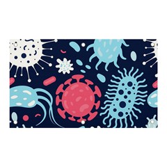 Seamless-pattern-microbes-virus-vector-illustration Banner And Sign 5  X 3  by Salman4z