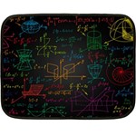 Mathematical-colorful-formulas-drawn-by-hand-black-chalkboard Two Sides Fleece Blanket (Mini) 35 x27  Blanket Back