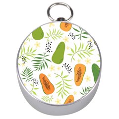 Seamless-tropical-pattern-with-papaya Silver Compasses by Salman4z