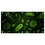 Bacteria-virus-seamless-pattern-inversion Banner and Sign 4  x 2  Front