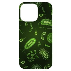 Bacteria-virus-seamless-pattern-inversion Iphone 14 Pro Max Black Uv Print Case by Salman4z