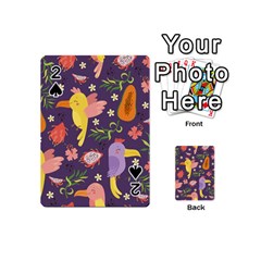 Exotic-seamless-pattern-with-parrots-fruits Playing Cards 54 Designs (mini) by Salman4z