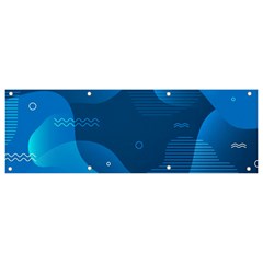 Abstract-classic-blue-background Banner And Sign 9  X 3  by Salman4z