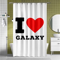 I Love Galaxy  Shower Curtain 48  X 72  (small)  by ilovewhateva