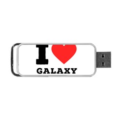 I Love Galaxy  Portable Usb Flash (two Sides) by ilovewhateva
