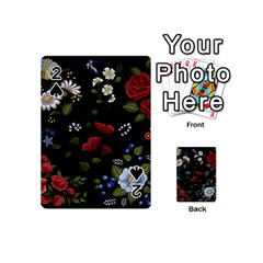 Floral-folk-fashion-ornamental-embroidery-pattern Playing Cards 54 Designs (mini) by Salman4z