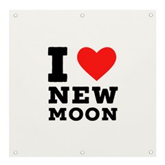 I Love New Moon Banner And Sign 4  X 4  by ilovewhateva