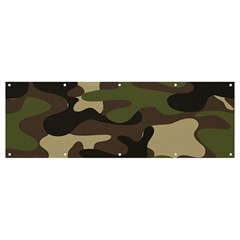 Texture-military-camouflage-repeats-seamless-army-green-hunting Banner And Sign 12  X 4  by Salman4z